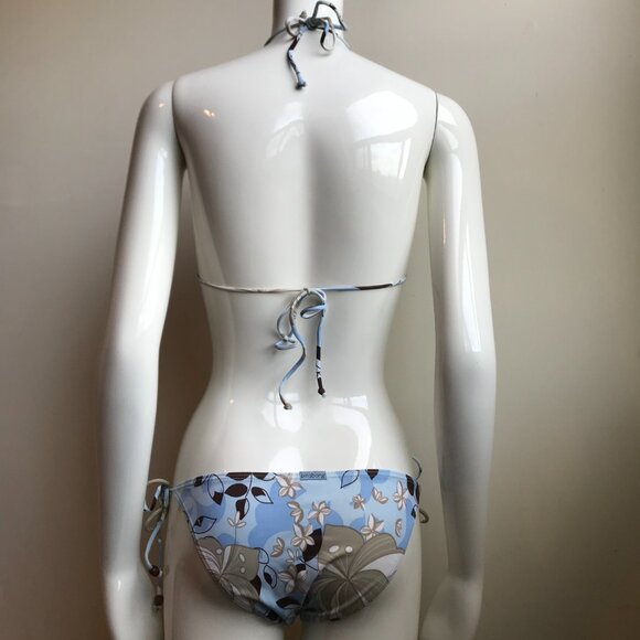 Billabong surf blue sky printed bikini top set - Picture 6 of 8